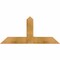 Ekena Millwork Portland Rough Sawn Timber Gable Bracket, Western Red Cedar, 36"W x 16"H x 4"D x 4"F, 11/12 Pitch GBW036X16X0404POR00RWR - alternate 1